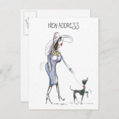 歩く新しいアドレスカード 案内ポストカード (正面/裏面)