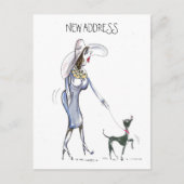 歩く新しいアドレスカード 案内ポストカード (正面)