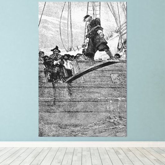 歩く板 キャンバスプリント (インサイチュ (ウッドフロア))