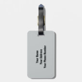 歩く犬の荷物のラベル ラゲッジタグ (裏面縦)