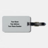 歩く犬の荷物のラベル ラゲッジタグ (裏面横)