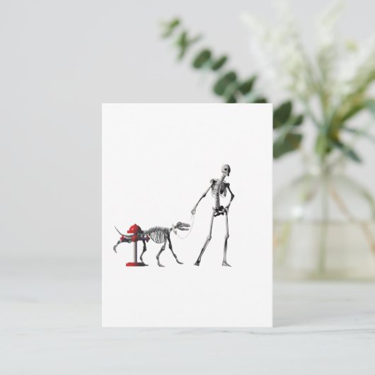 歩く犬 ポストカード (スタンド正面)