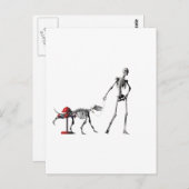 歩く犬 ポストカード (正面/裏面)
