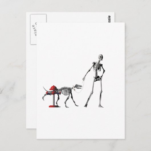 歩く犬 ポストカード (正面/裏面)