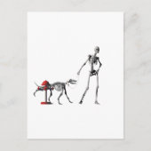 歩く犬 ポストカード (正面)
