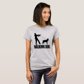 歩く犬 Tシャツ (正面フル)