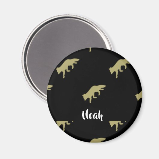 歩く狐 マグネット (正面/裏面)