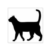 歩く猫シルエットアートスタンプ ラバースタンプ (インプリント)