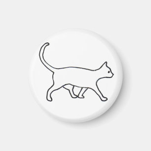 歩く猫マグネット マグネット