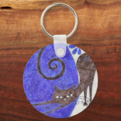 歩く猫 キーホルダー (正面)