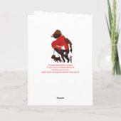 歩く私の犬は楽しい、ハッピーバースデー カード (裏面)