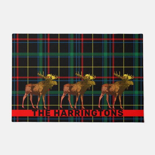 歩く素朴ムースプレイド ドアマット (正面)