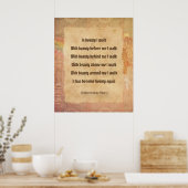 歩く美しいナバホ祈りの言葉ポスター ポスター (キッチン)