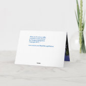 歩く自然恋しく思あいさつきカード カード (裏面)