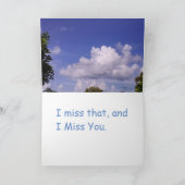 歩く自然恋しく思あいさつきカード カード (内部)