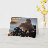 歩く自然恋しく思あいさつきカード カード (黄色い花)