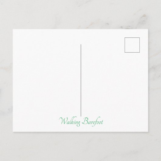 歩く裸足 ポストカード (裏面)