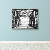 歩く遠くにキャンバス キャンバスプリント (インサイチュ (ウッドフロア))