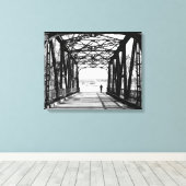 歩く遠くにキャンバス キャンバスプリント (インサイチュ (ウッドフロア))