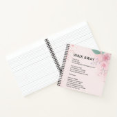 歩く遠くに – 勇気エンパワーメント詩のポスター ノートブック (内部)