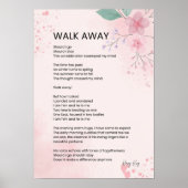 歩く遠くに – 勇気エンパワーメント詩のポスター ポスター (正面)