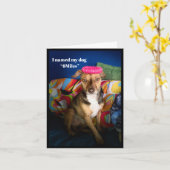 歩く6マイル毎日あいさつユーモアのあるきカード カード (黄色い花)