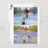 歩く・イン・ザ・フォレスト・ポストカード ポストカード (正面/裏面)