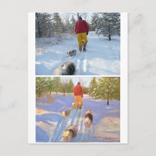 歩く・イン・ザ・フォレスト・ポストカード ポストカード (正面)