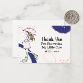 歩く・イン・ザ・レイン ノートカード (正面/裏面インサイチュ)