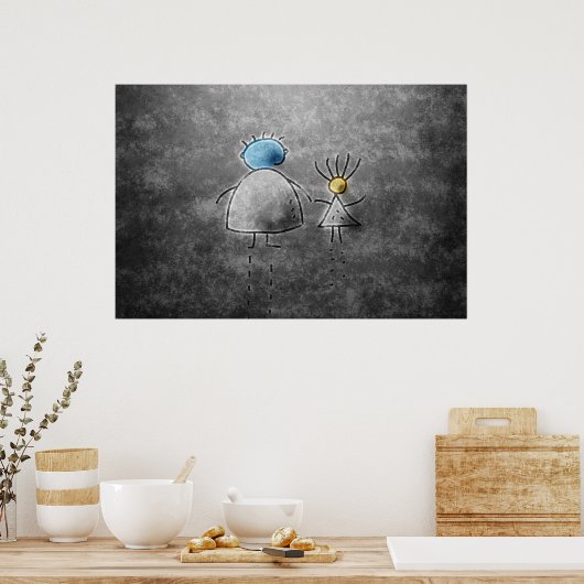 歩く ポスター (キッチン)