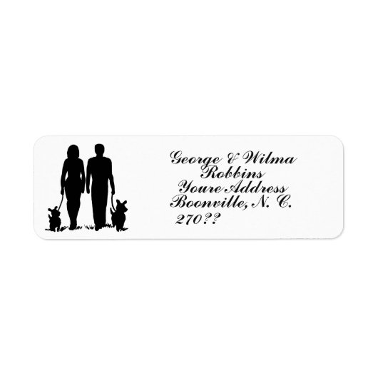 歩く ラベル (正面)