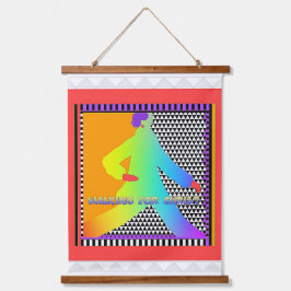 歩く 吊り下げ型タペストリー