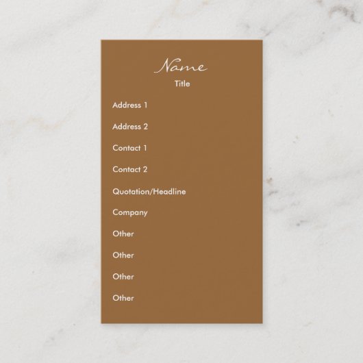 歩く 名刺 (正面)