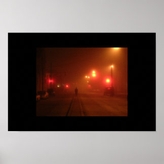 歩く（暗い後） ポスター