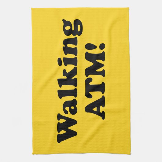 歩くATM! キッチンタオル (縦)