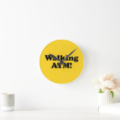 歩くATM! ラウンド壁時計 (ホーム)