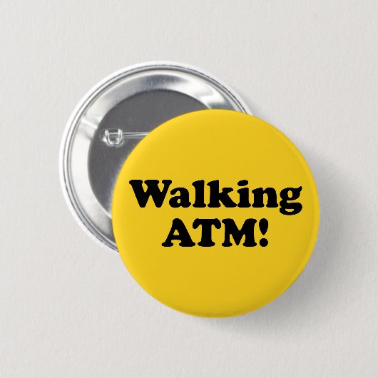 歩くATM! 缶バッジ (正面&裏面)