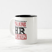 歩くHR違反人事管理悪夢 ツートーンマグカップ (正面左)