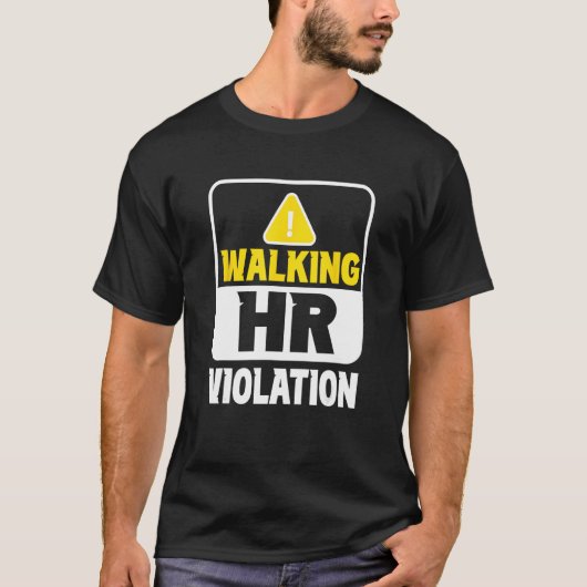 歩くHr違反役職人事担当者 Tシャツ (正面)
