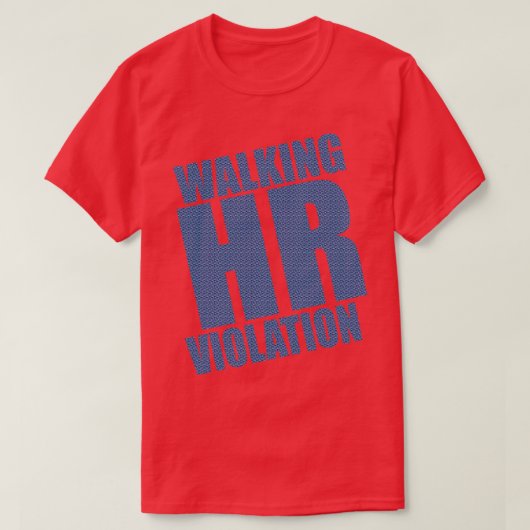 歩くHR違反 Tシャツ (デザイン正面)