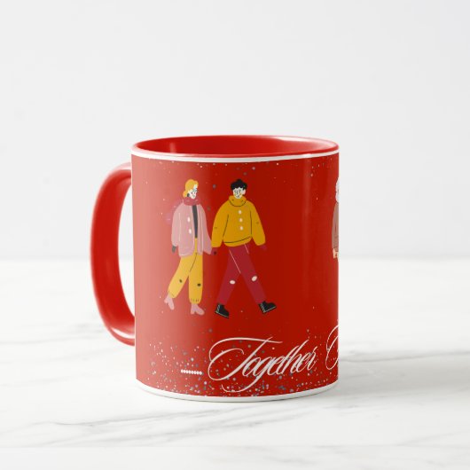歩こう....Together Forever(MUG2) マグカップ (正面左)