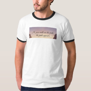 「歩む道に沿って」インスピレーションTシャツ Tシャツ