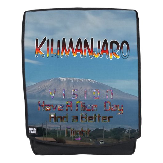 歩カッコいい人気があるく登り可能な山Kilimanjaro バックパック (正面)