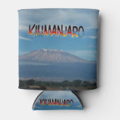 歩カッコいい人気があるく登り可能な山Kilimanjaro 缶クーラー (正面)