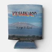歩カッコいい人気があるく登り可能な山Kilimanjaro 缶クーラー (裏面)