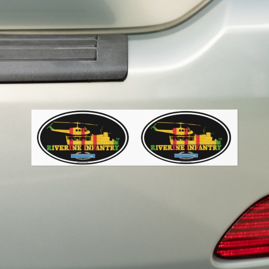 歩兵のベトナムRiverine ATC (H) CIBのヨーロッパステッカー バンパーステッカー (車上)