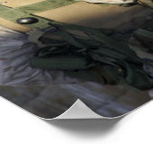 歩兵の偵察が彼の武器を狙う ポスター (角)