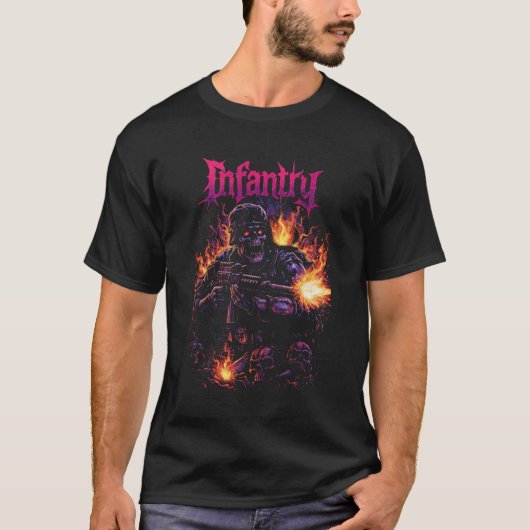 歩兵の火の突撃 Tシャツ (正面)