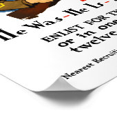 歩兵の登録 – WWI ポスター (角)