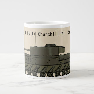歩兵タンクMk ivチャーチルVI英国クラシック ジャンボコーヒーマグカップ
